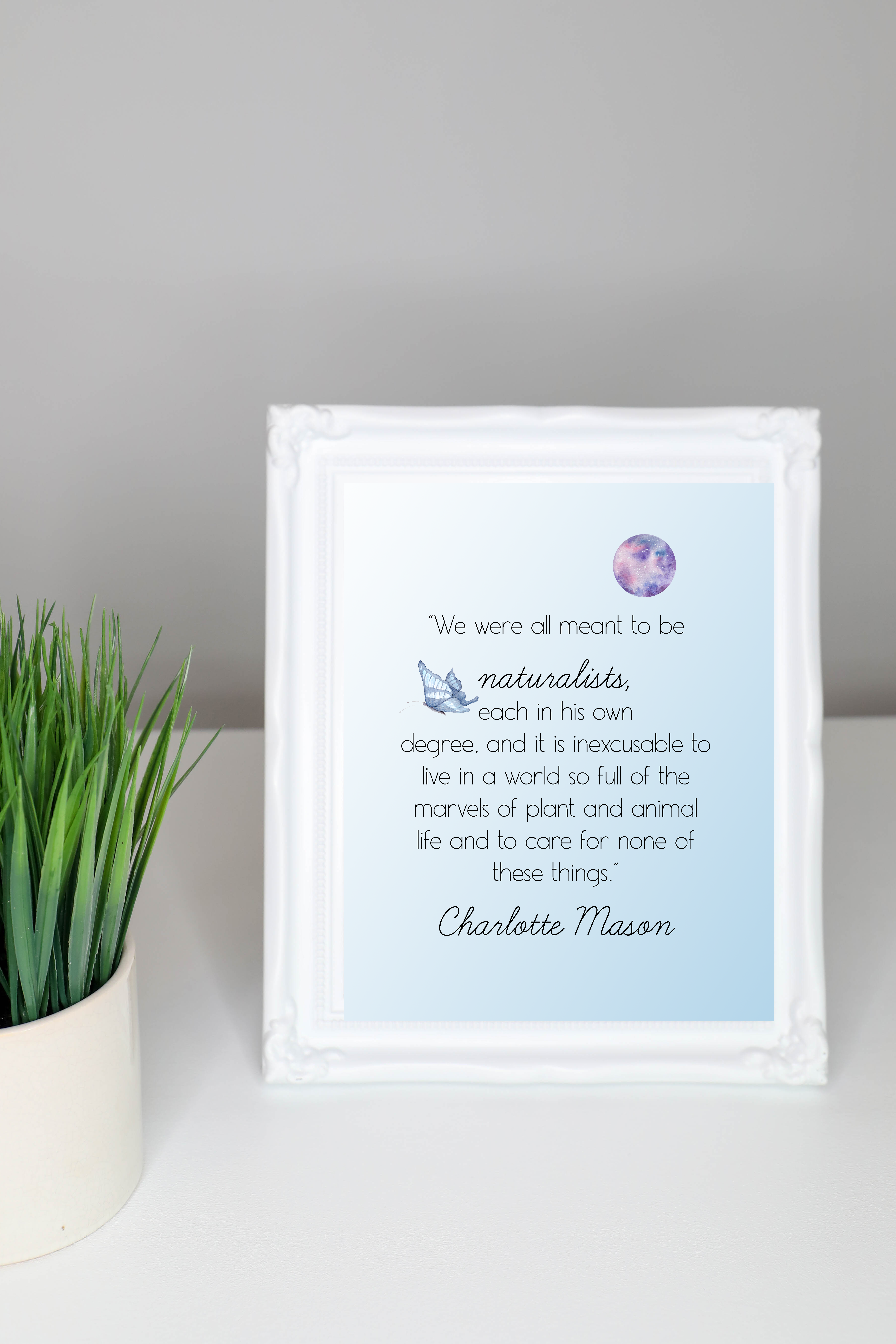 Free Charlotte Mason Quote Wall Art