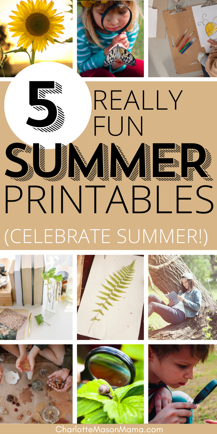 Five Really Fun Summer Printables