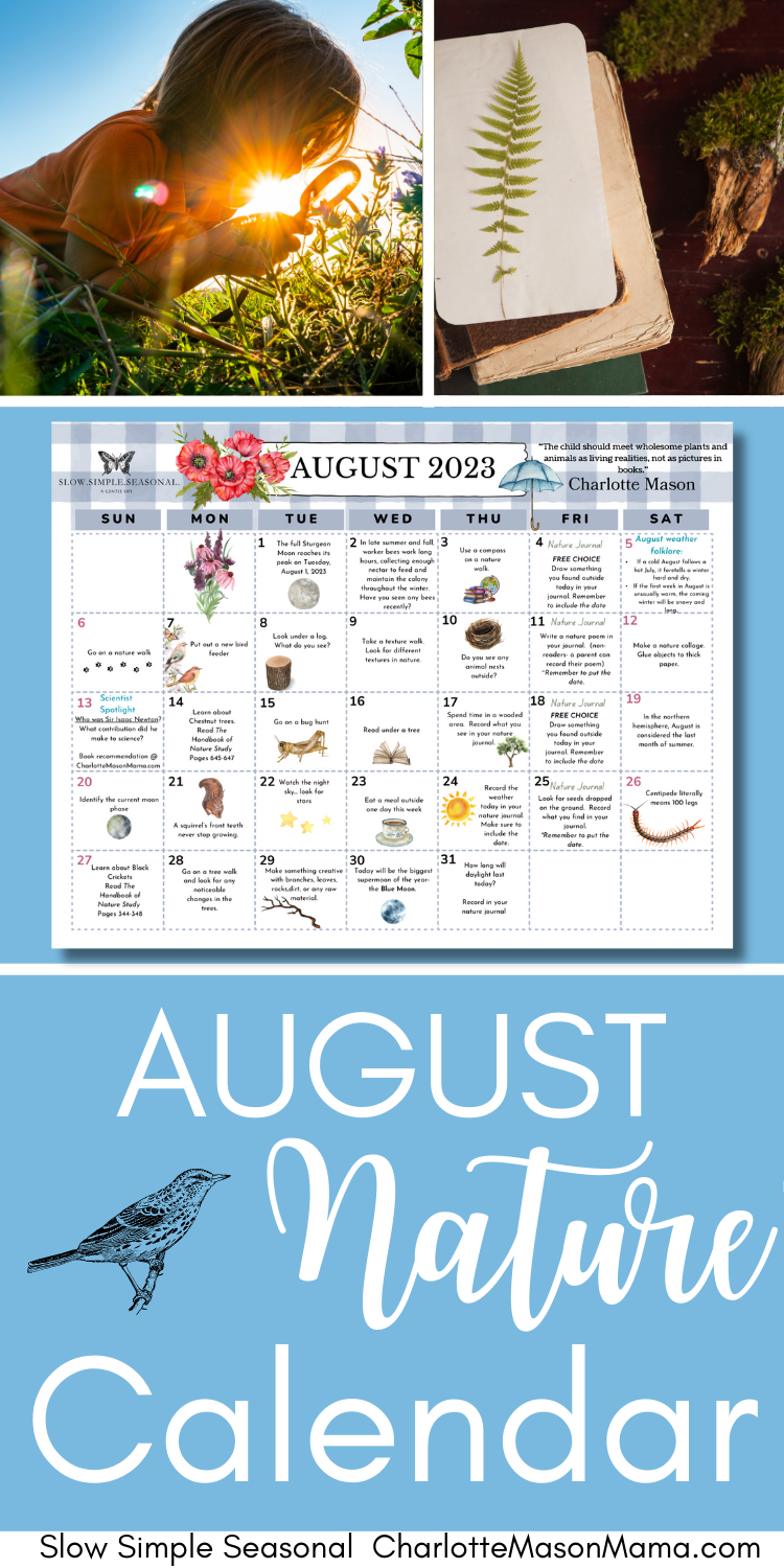 August 2023 Nature Calendar