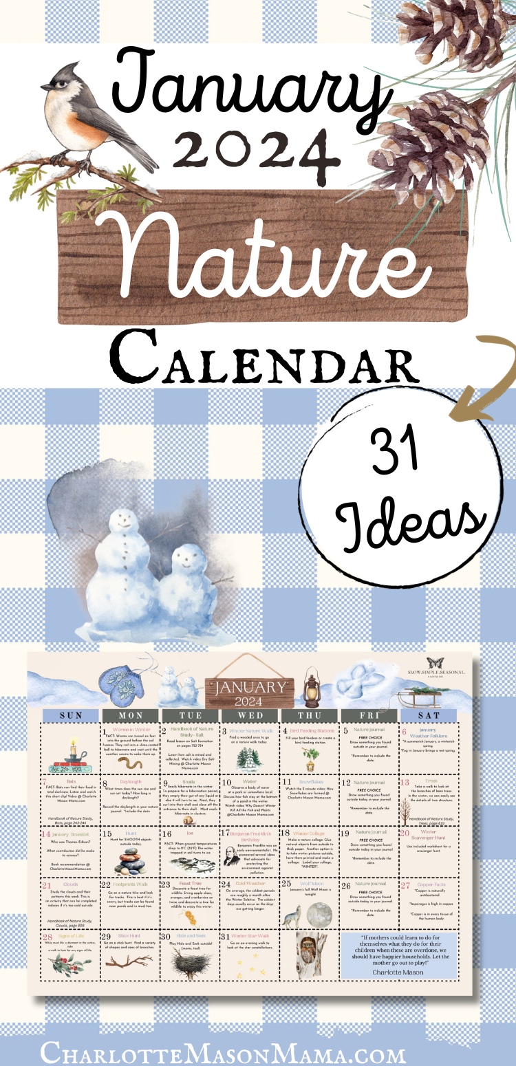 January 2024 Nature Calendar